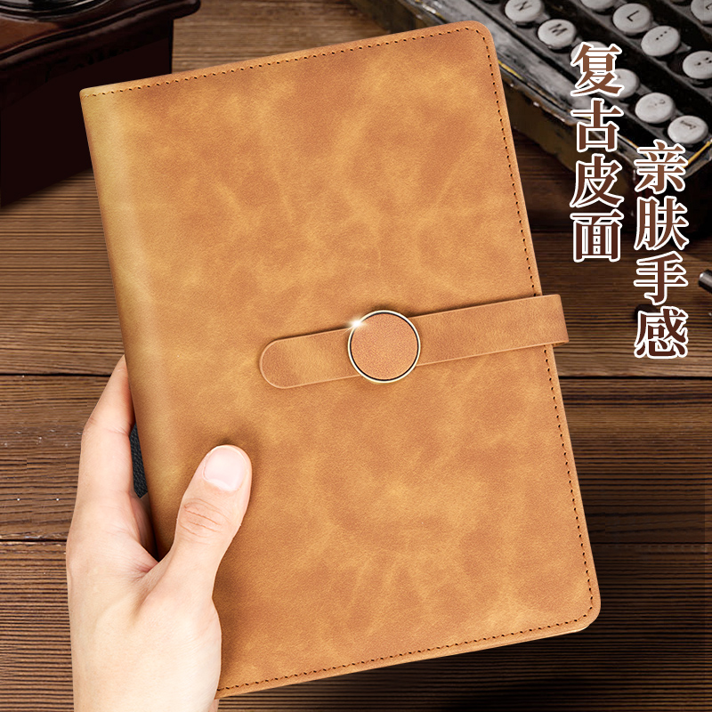 加厚a5商务软皮面笔记本定制