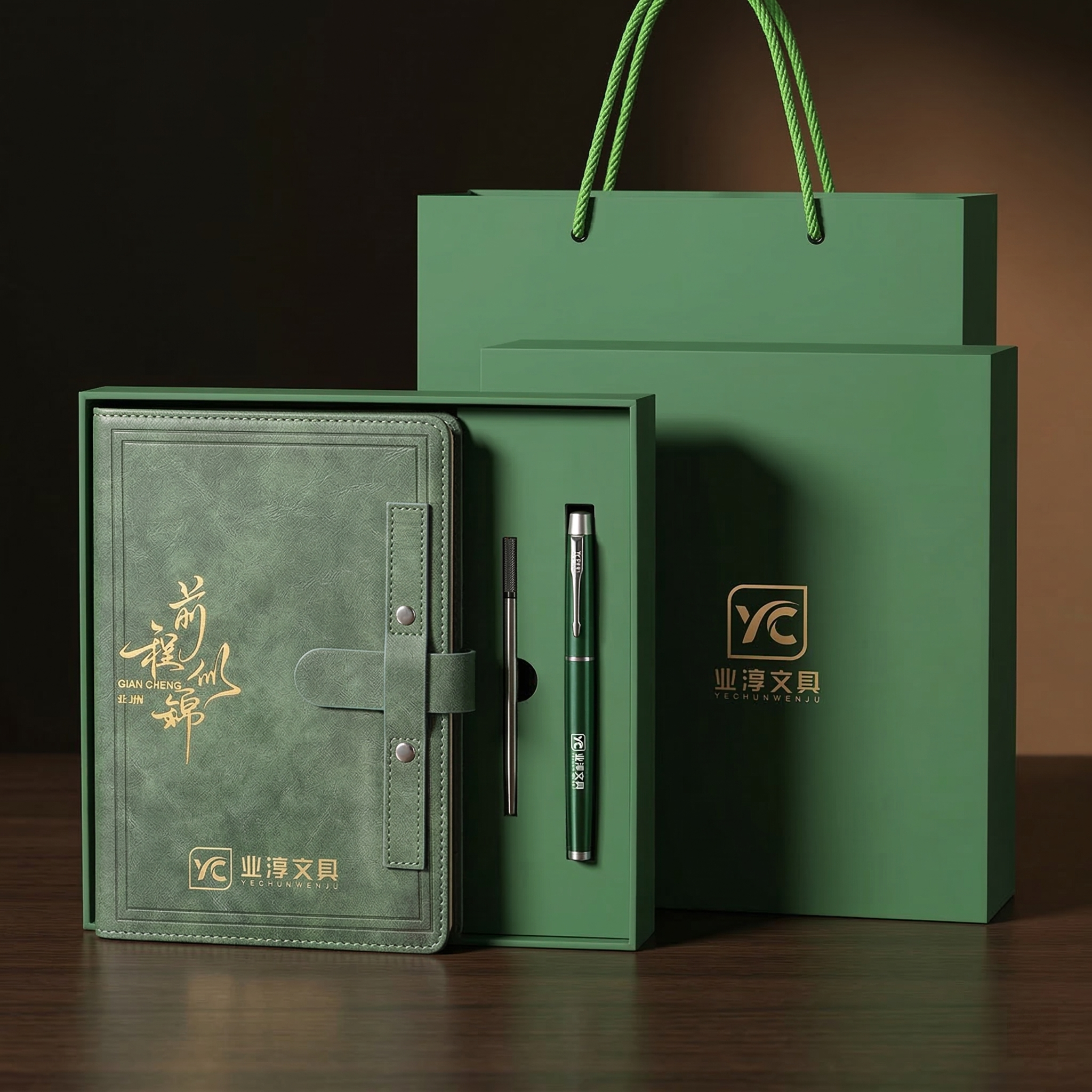 高档笔记本子礼盒定制套装金榜题名高考加油励志礼品可印学校logo书签送学生同学百日誓师礼物老师伴手礼订做