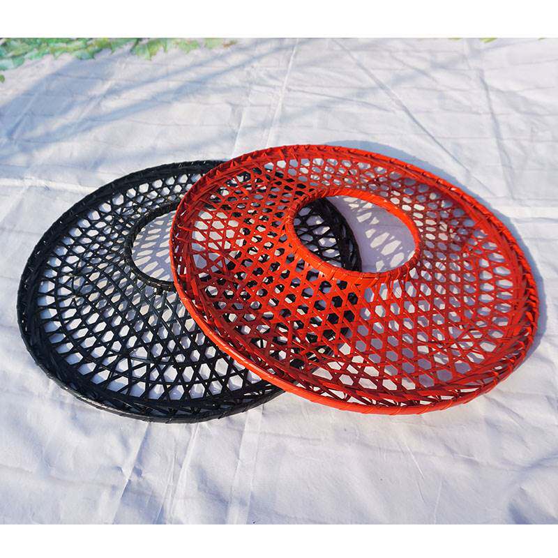 老式防晒竹编草帽竹帽斗笠舞蹈演出道具汉服古风侠客古装武侠装饰