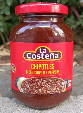 乐口泰启波特雷辣椒切丁La Costena diced chipotle peppers 230g