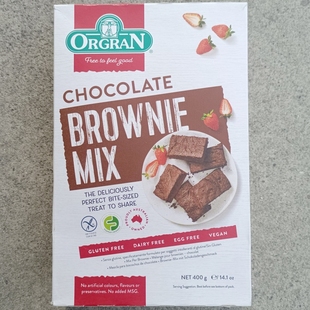 Orgran Chocolate Brownie Mix400g澳冠无麸质巧克力布朗尼预拌粉
