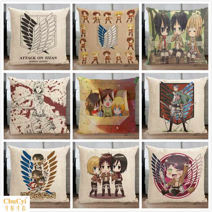 comic Onslaught Giant Free Allen Mikasa Pillows automobile Sofa cushion Seat cushion Cushion customizedin the Home Fabric , Pillow/Pillow  category - from Buy2taobao.com to provide professional Taobao agent buy service
