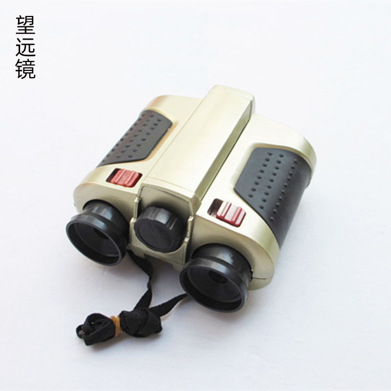 儿童夜视仪4X30双筒望远镜 带灯绿膜night scope 调焦夜视望远镜