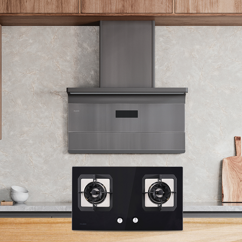 富士帝烟灶套装可挥手自清洁