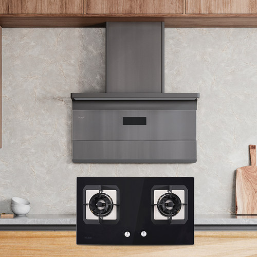 富士帝烟灶套装可挥手自清洁