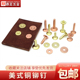 美式 铜铆钉永固式 DIY复古皮具饰品陨铁纹毛坯黄红紫铜钉手工皮艺