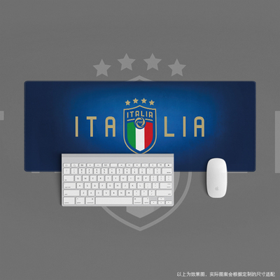 鼠标垫超大办公键盘垫桌垫足球用品礼物意大利国家队世界杯italia