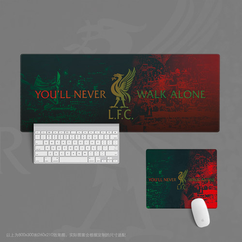 17利物浦鼠标垫超大办公键盘垫桌垫足球迷用品学生日礼物英超ynwa