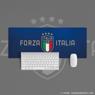 鼠标垫超大办公键盘垫桌垫足球用品礼物意大利世界杯italia forza