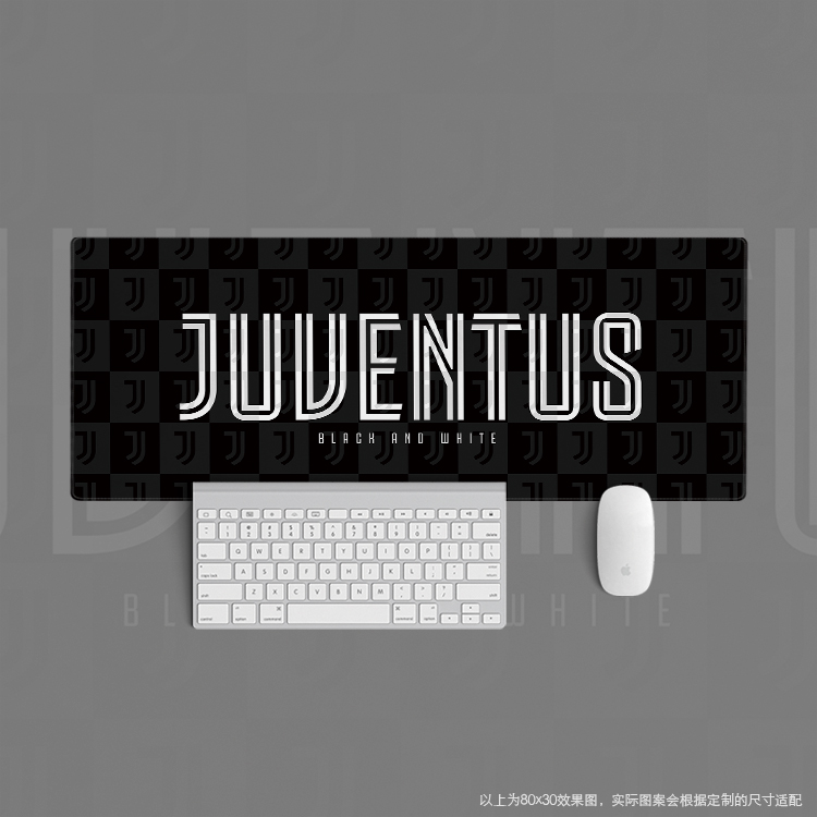 07超大鼠标垫键盘桌足球迷简约办公学生用品1897尤文图斯juventus