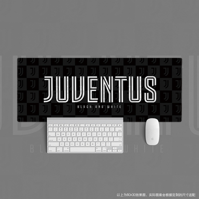 07超大鼠标垫键盘桌足球迷简约办公学生用品1897尤文图斯juventus