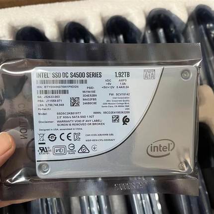 出英特尔S4500 1.92T企业级固态硬盘。零售通用版(请询价)