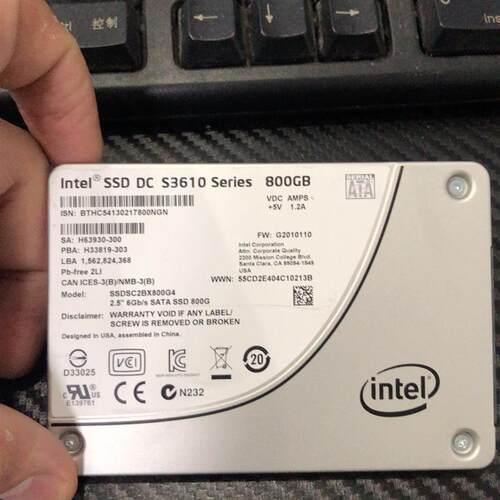 出拆机英特尔S3610 800G零售版(请询价)