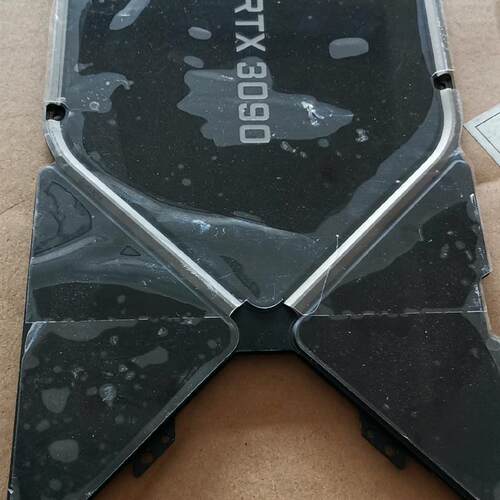 NVIDIA  RTX3090公版散热器背板,轻微刮痕,成色(请询价)