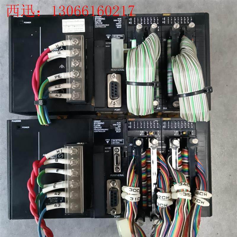 欧姆龙plc拆机两条,CPU型号CJ1M-CPU12,模块C(请询价)