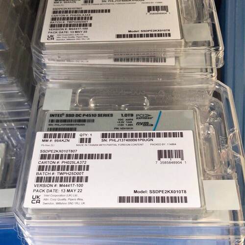 批量出盒装 0通电 P4510 1T。企业级固态硬盘,零(请询价)