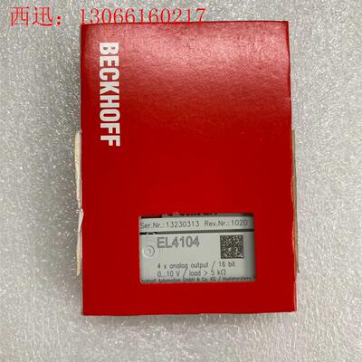 倍福可编程控制器模块,型号EL4104,包,图片(请询价)