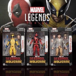 孩之宝 Marvel Legends 电影版 死侍 金刚狼 6寸可动手办人偶