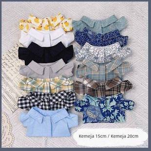 上衣夏日棉花娃娃衣服大集合宽松版 20cm西装 现货15cm娃衣衬衫 新品