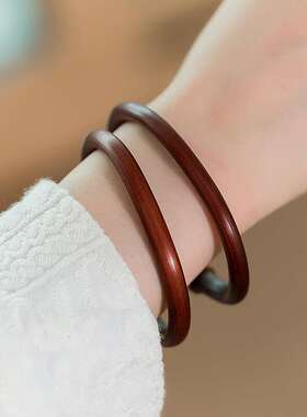 鸡血藤手镯男女款配饰品山南藤木藤镯民族风礼盒装正宗手环原藤