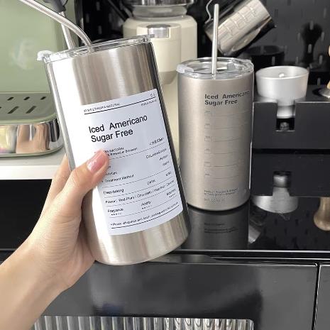 不锈钢咖啡杯保温杯外带大容量便携式随行杯女高颜值学生水杯2288