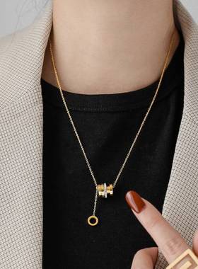 钛钢不掉色转运小蛮腰项链女潮网红简约气质百搭个性ins锁骨链潮