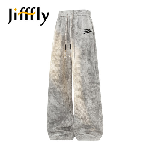 Jifffly直筒休闲裤男款春秋新款宽松显瘦垂感帅气百搭阔腿长裤