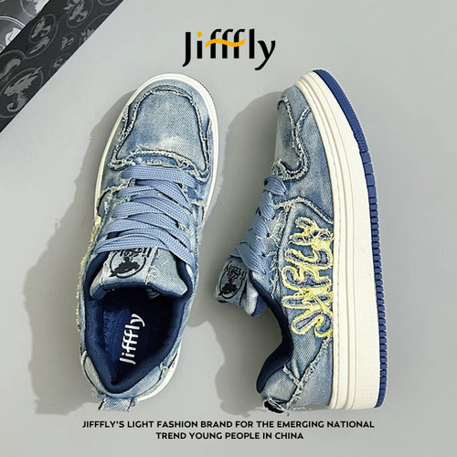 Jifffly秋季新款百搭板鞋情侣款