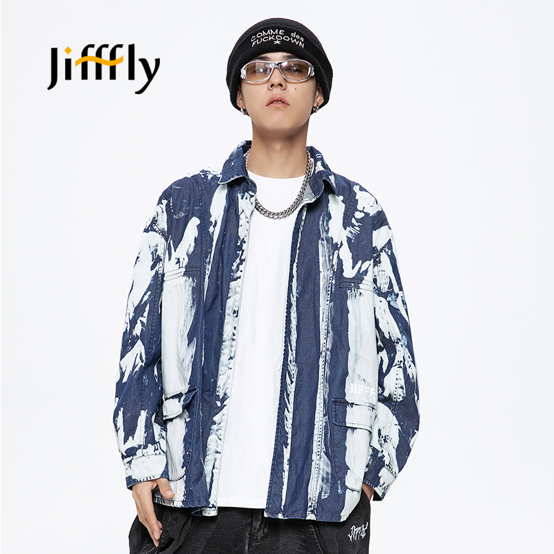 jifffly复古百搭衬衫情侣款上衣