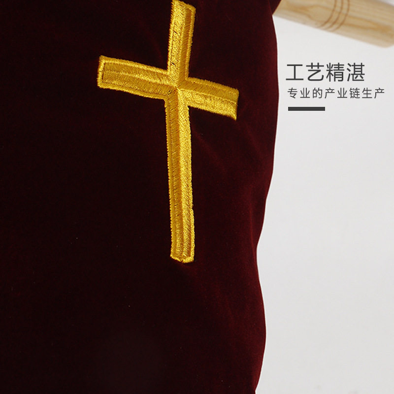 绒布奉献袋刺绣十字大中小号韩版美版新加坡版可咨询客服