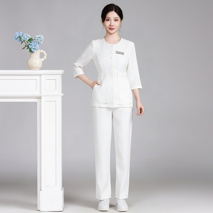 美容师工作服女美容院足浴足疗美发美甲养生馆spa会所技师套装夏