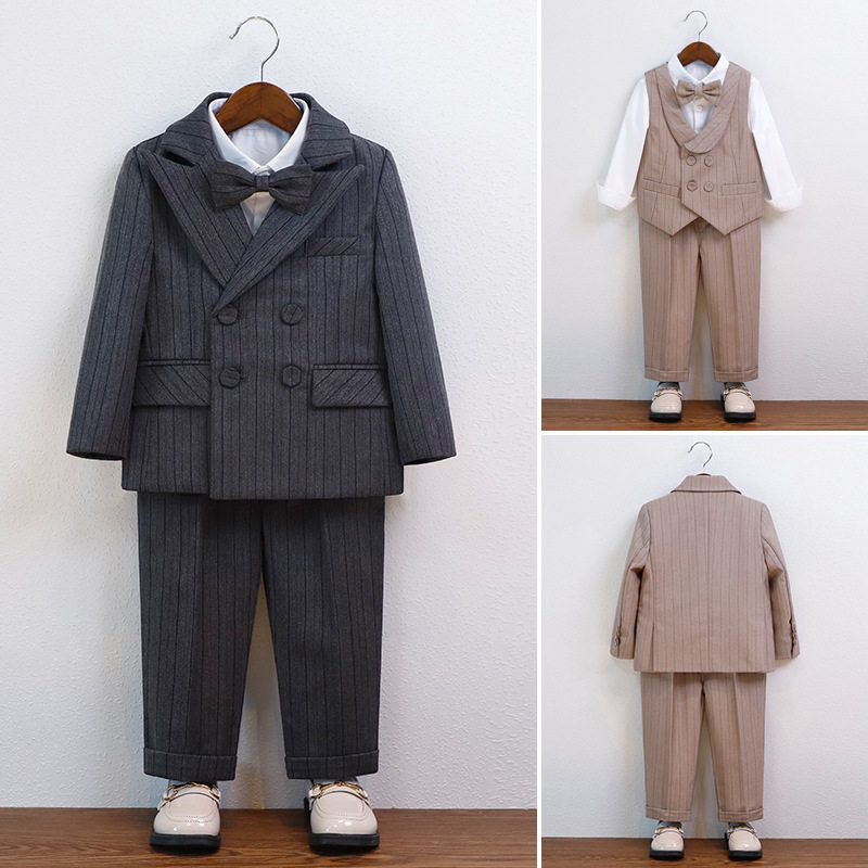 儿童西装套装男宝周岁礼服小西服