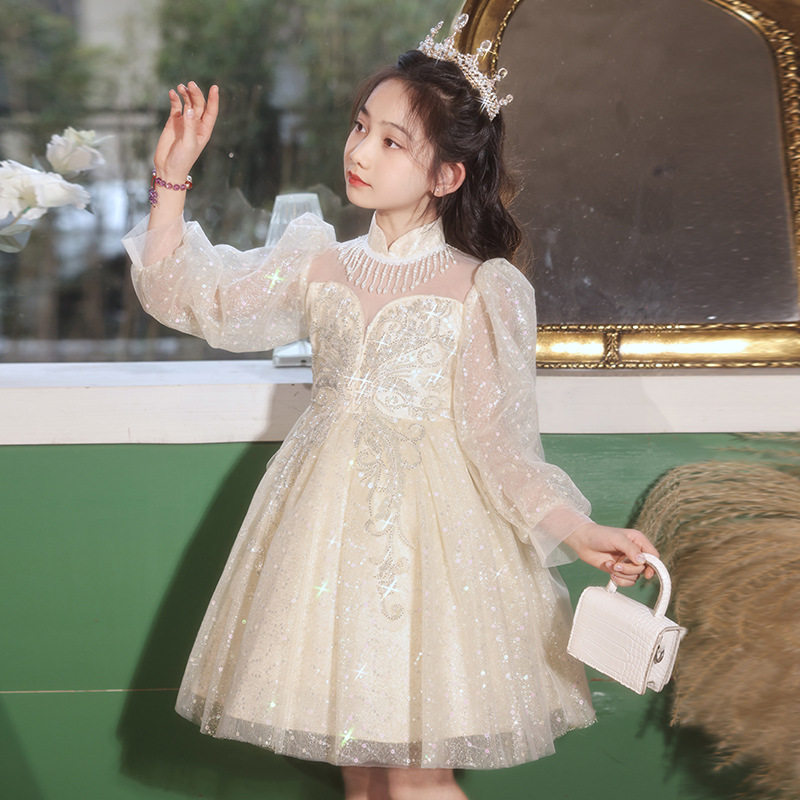 儿童礼服女童公主裙蓬蓬纱裙夏季