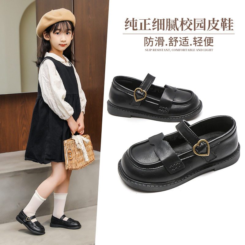 儿童真皮公主鞋女童牛皮小皮鞋