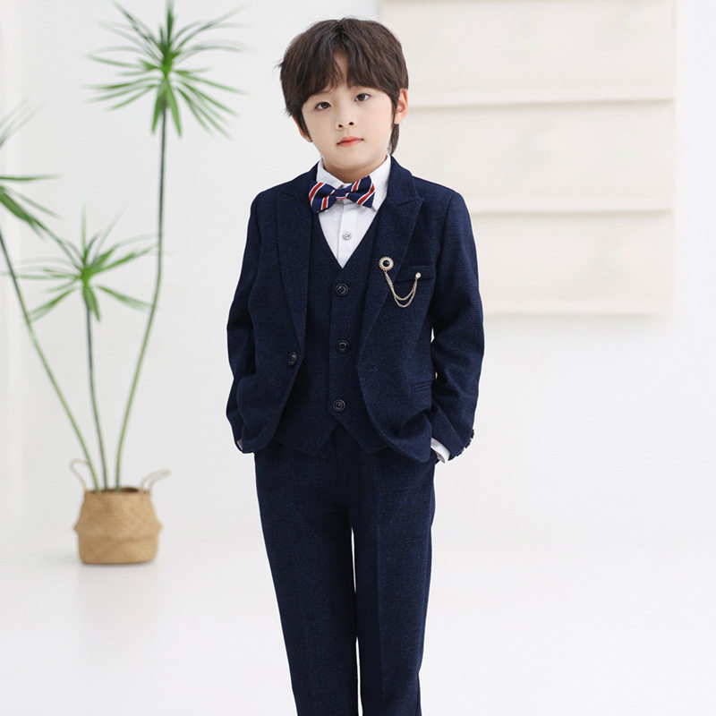儿童西装套装男童周岁生日礼服