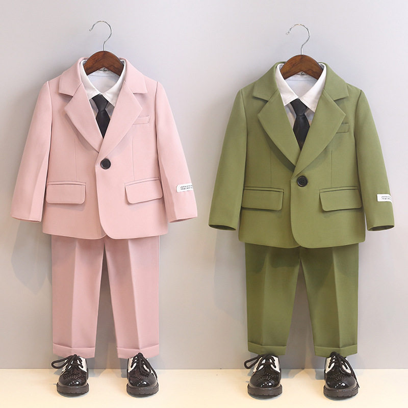 男童西装套装春夏生日花童礼服
