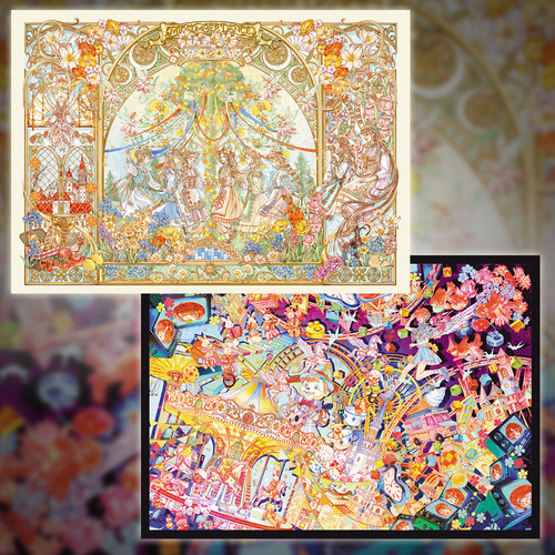 沐瑶&李富贵 彩墟 众神之宴 造景贴纸微缩场景贴画23.0