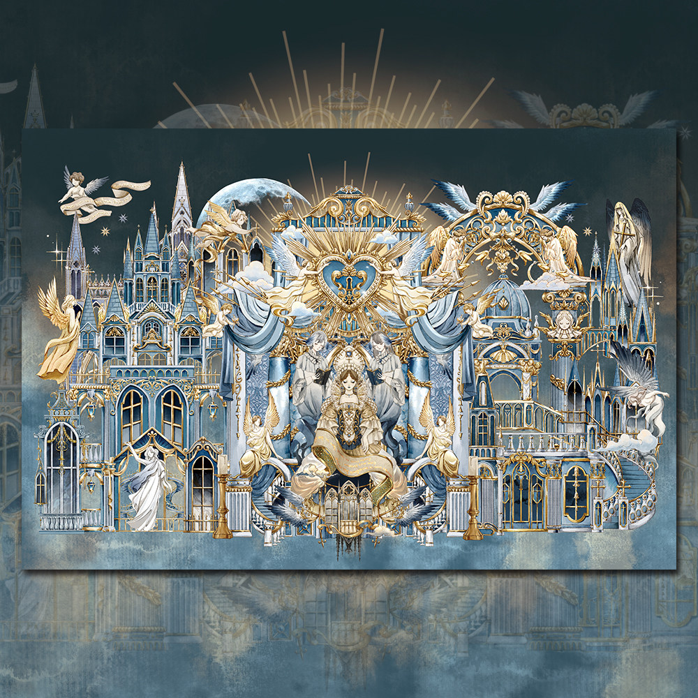 沐瑶2.0鎏金圣殿造景贴古典建筑系列微缩场景DIY解压景观贴益智贴,文具电教/文化用品/商务用品,贴纸/立体贴纸,淘宝优惠券,粉丝福利购,淘宝优惠卷