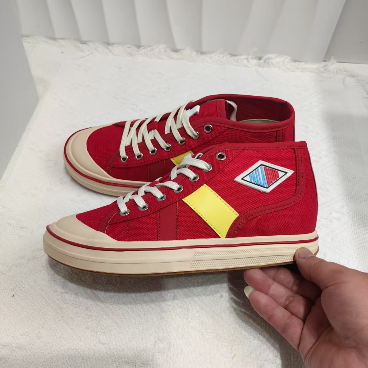 2025新款时尚拼色帆布休闲板鞋时尚百搭增高复古板鞋运动休闲鞋