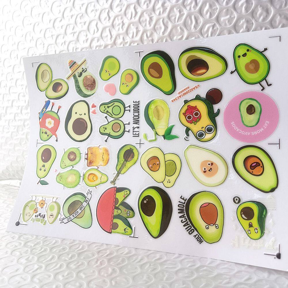 卡通昆虫蝴蝶镂空立体防水笔牙刷水杯装饰贴纸UV转印贴水晶标定制