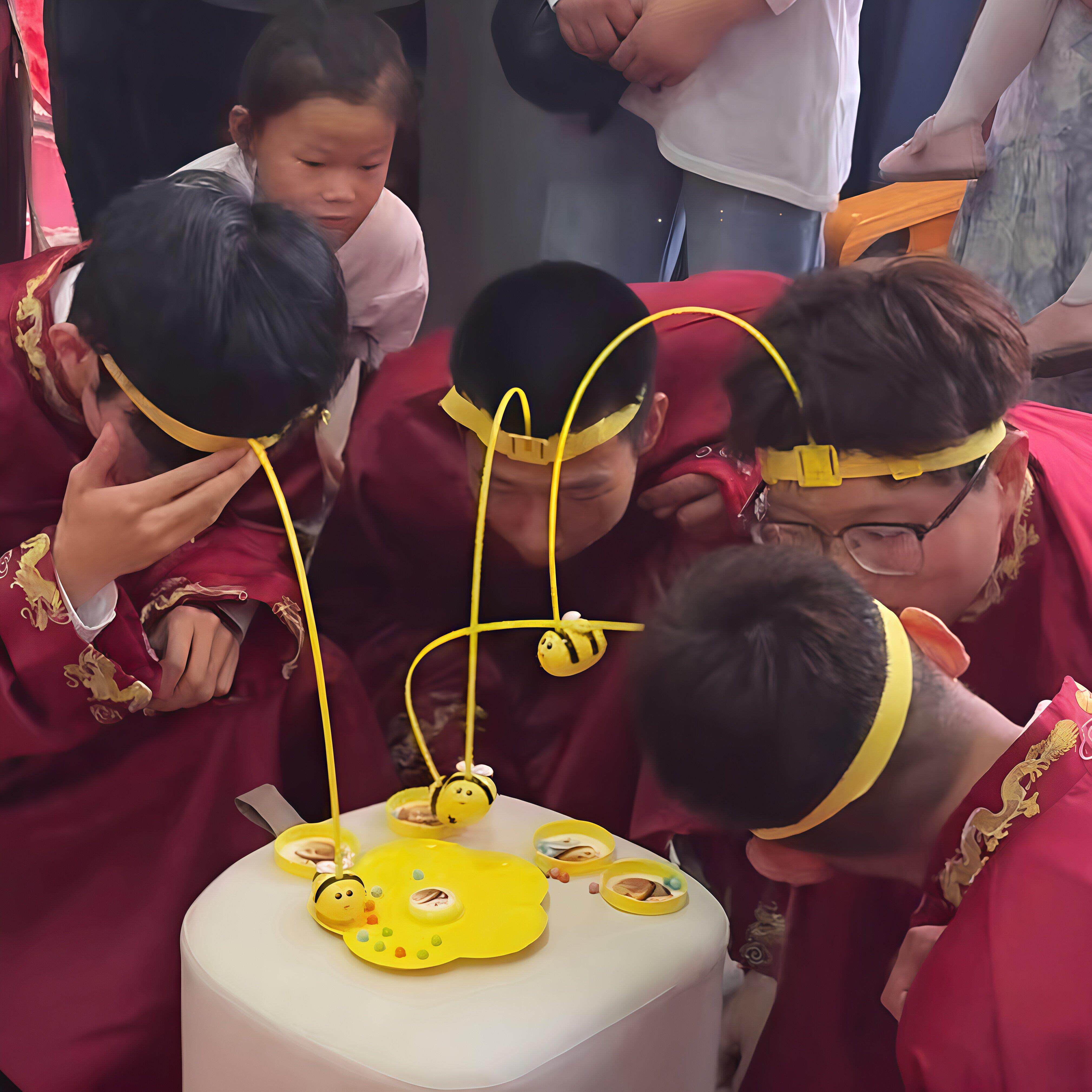 结婚结亲小游戏喜庆多人蜜蜂采蜜磁力小玩具伴郎伴娘趣味互动神器