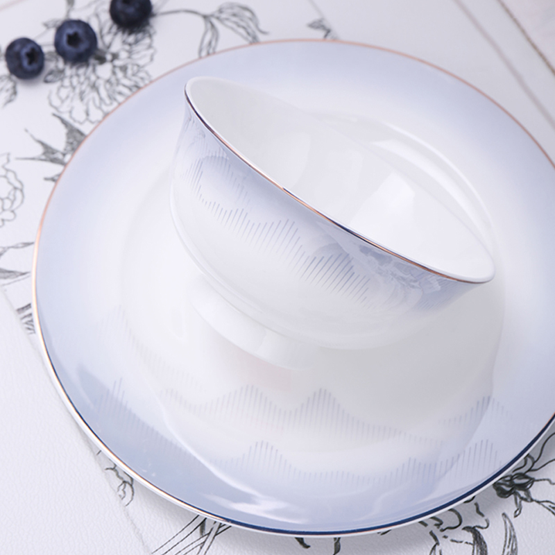 【顺祥陶瓷】简约高档骨瓷餐具