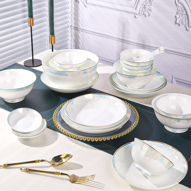 顺祥研色陶瓷骨瓷新中式饭碗单个家用餐具高级感轻奢高温乔迁盘子,餐饮具,碗,淘宝优惠券,粉丝福利购,淘宝优惠卷