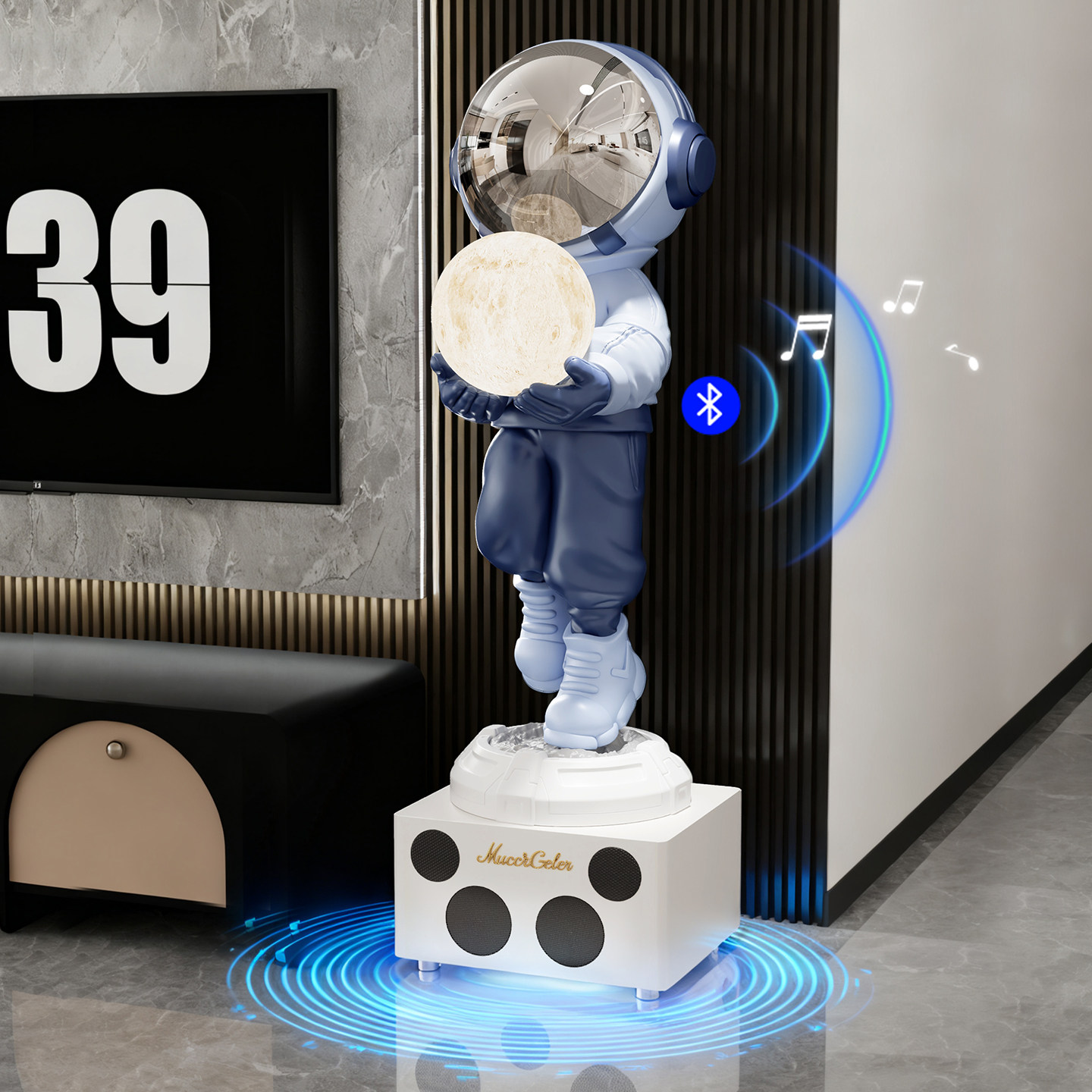 K歌音响宇航员太空人客厅落地摆件电视柜装饰送朋友新房乔迁礼物