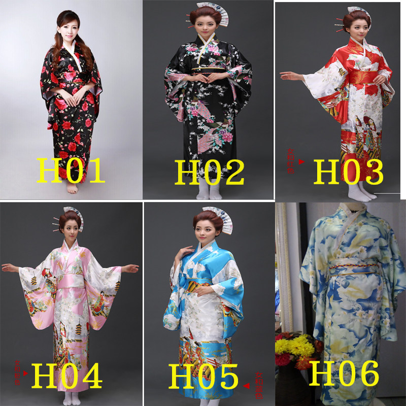 出租日式淑女气质日本樱花和服正装时尚演出服浴衣民族睡衣cos