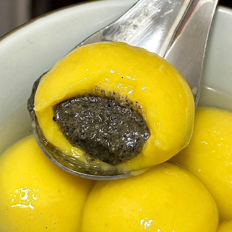 加热即食大黄米汤圆黑芝麻馅懒人方便速冻元宵半成品爆浆流心早餐