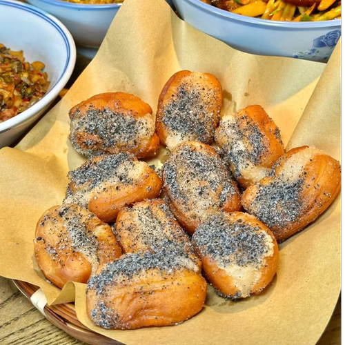 儿童早餐迷你糍粑油条速冻糍粑夹心送黑芝麻糖粉拉丝软糯营养健康