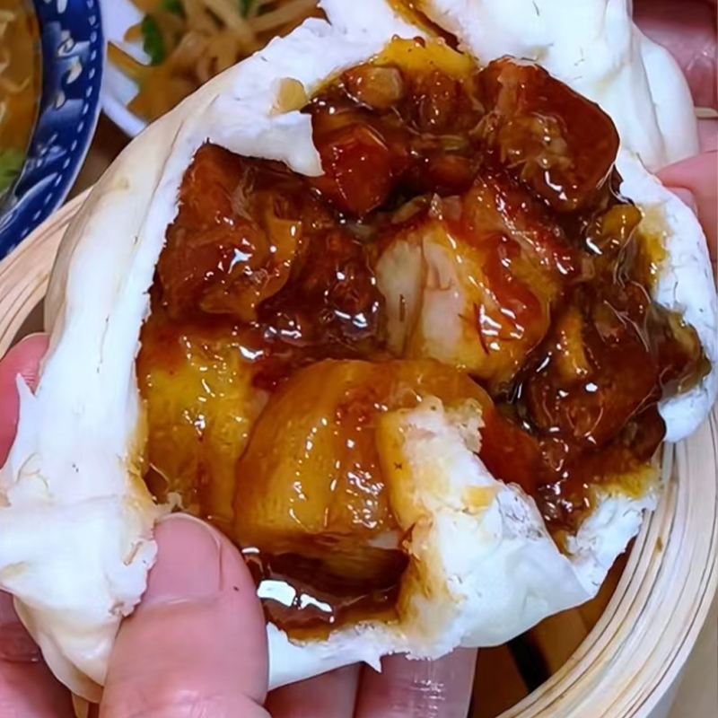 手工红烧肉包扬州特色健康加热即食传统肥瘦相间皮薄馅大夜宵小吃