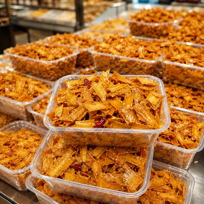 炒锅饼淄博特产八大局同款淄博特产炒饼锅巴多口味网红同款美味