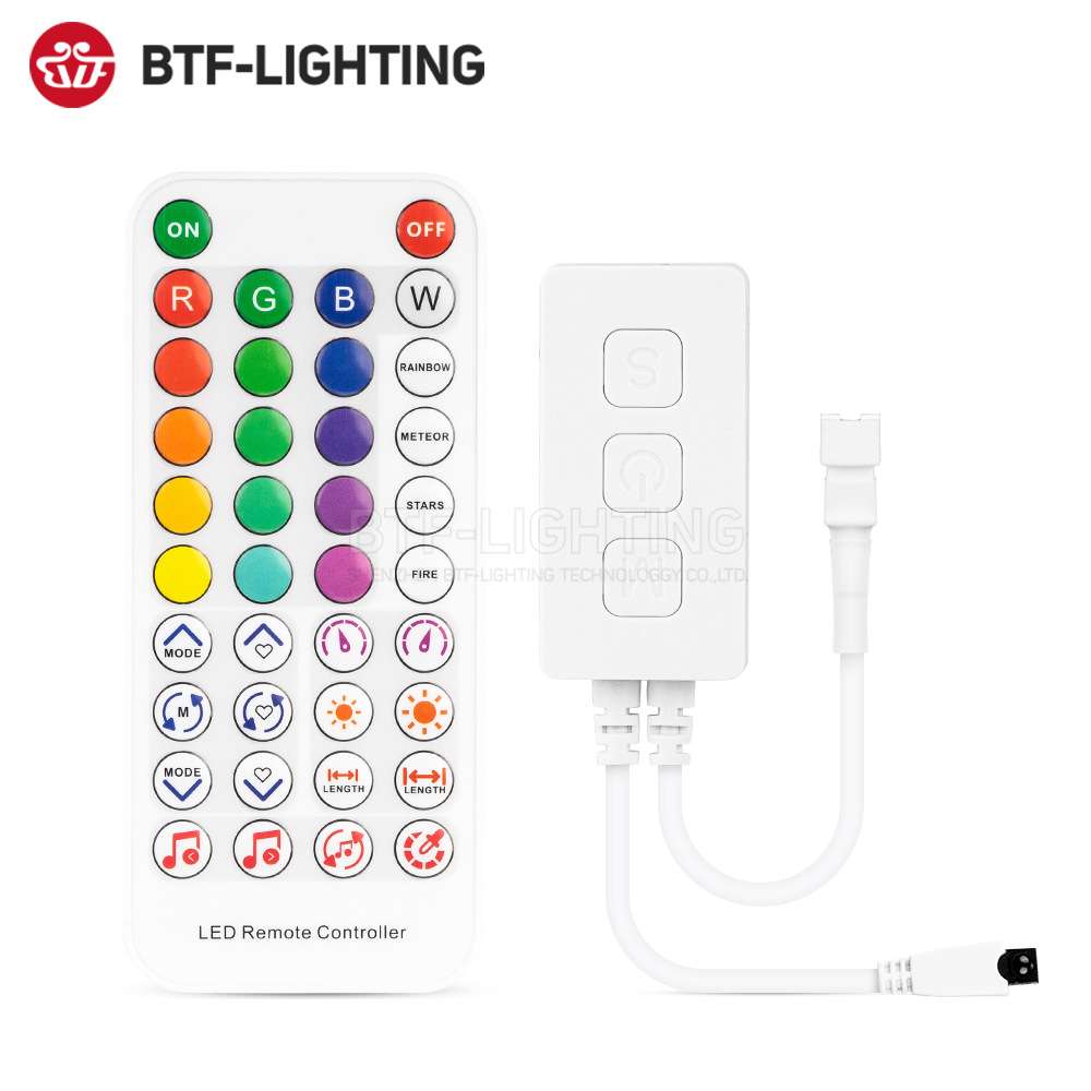 LED全彩RGBW灯带支持蓝牙APP兼IR遥控音乐幻彩SP611/SP617E控制器